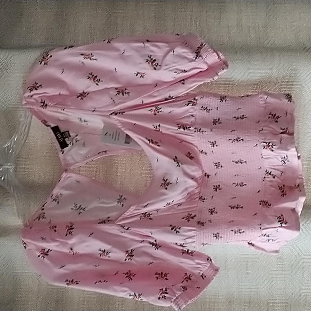 AFRM Pink Floral Crop Top Size Small NWT
